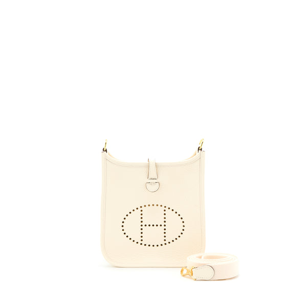 Hermes Mini Evelyne Clemence Nata GHW Stamp U