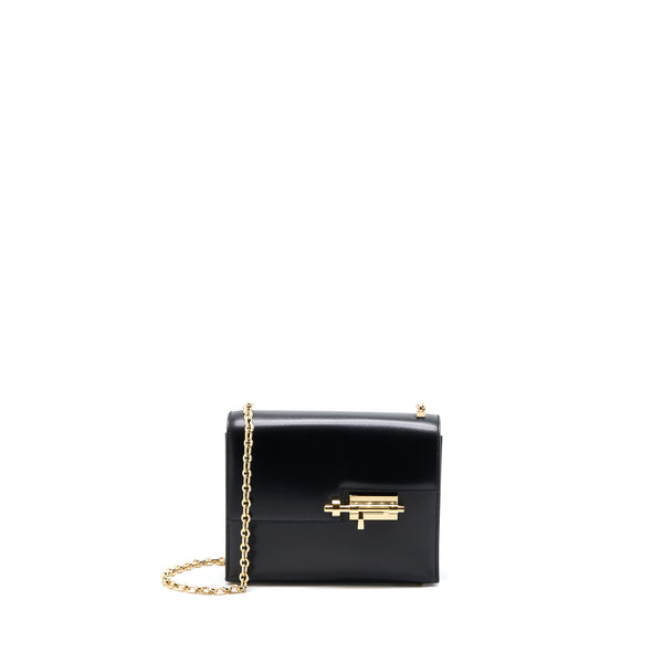 Hermes Mini Verrou Bag Box Black GHW STAMP D