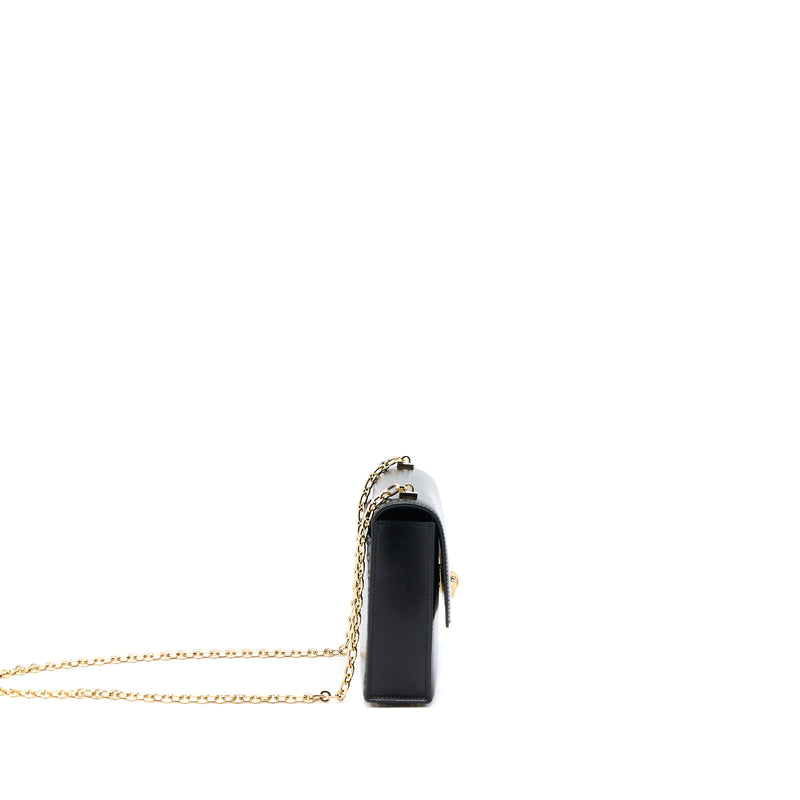 Hermes Mini Verrou Bag Box Black GHW STAMP D