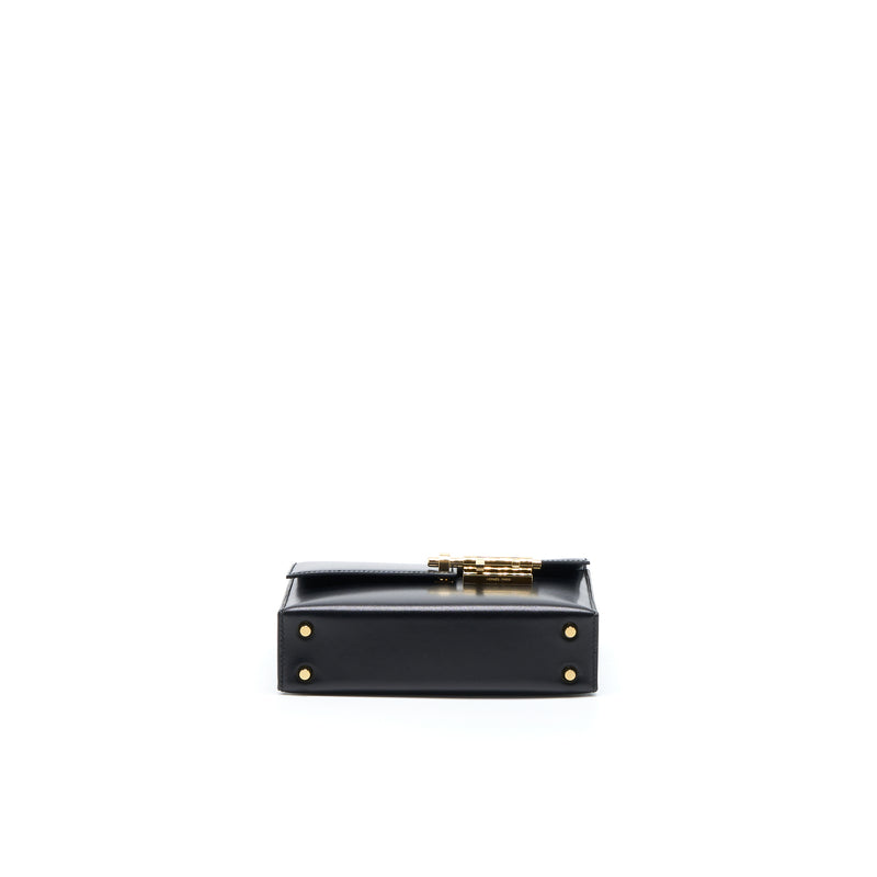 Hermes Mini Verrou Bag Box Black GHW STAMP D
