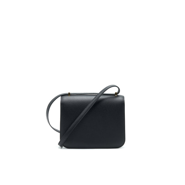 Hermes Constance Mini Epsom Black GHW Stamp Y