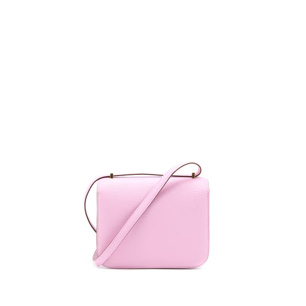 Hermes Mini Constance Chèvre Mysore x9 Mauve Sylvestre RGHW Stamp U