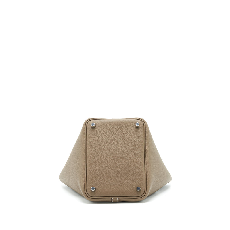 Hermes Picotin 18 Lock Bag Clemence Etoupe SHW Stamp U