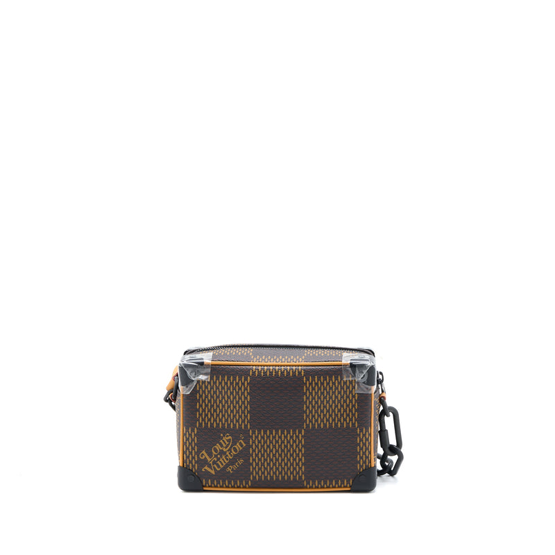 Louis+Vuitton+Soft+Trunk+Mini+Shoulder+Bag+Black+Canvas+Monogram+Eclipse  for sale online