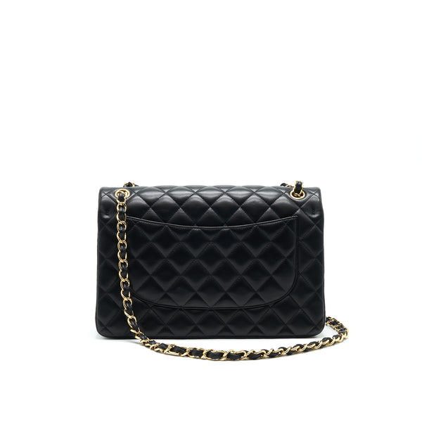 Chanel Classic Double Flap Jumbo Bag Lambskin Black GHW