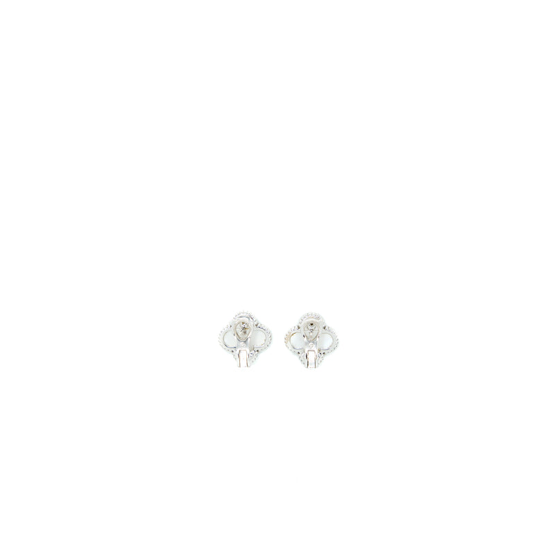 Van Cleef & Arpels Earrings White Mother of Pearl White Gold