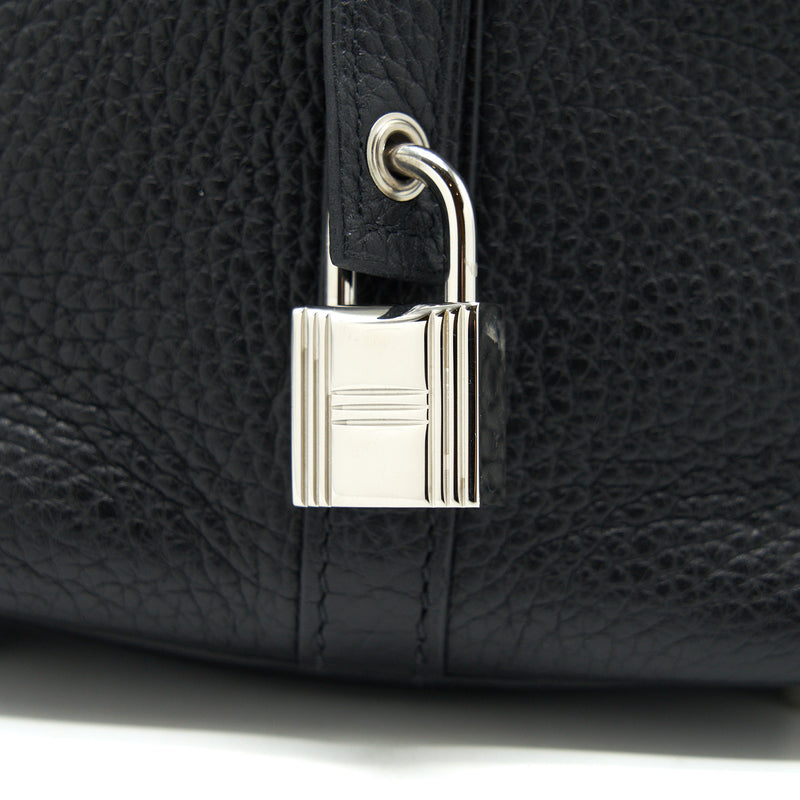 Hermes picotin 18 Lock bag black SHW Stamp square O
