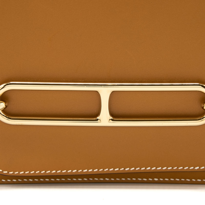 Hermes Mini Roulis Veau Butler Gold GHW Stamp Z