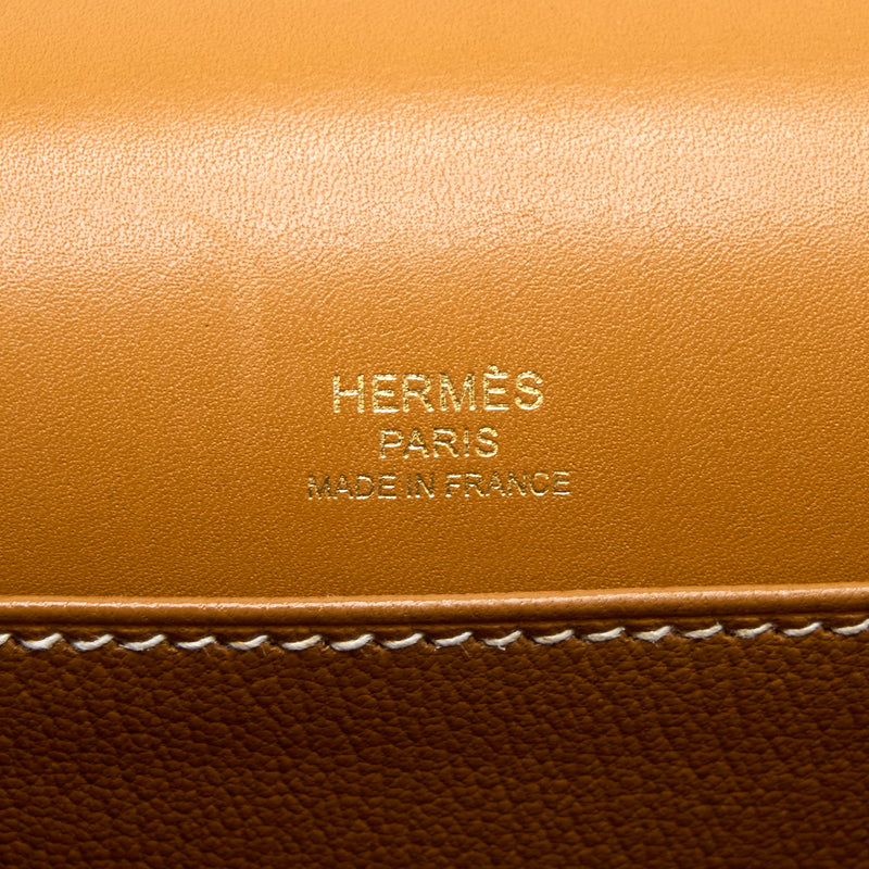 Hermes Mini Roulis Veau Butler Gold GHW Stamp Z