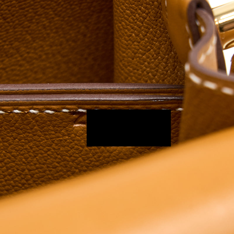 Hermes Mini Roulis Veau Butler Gold GHW Stamp Z