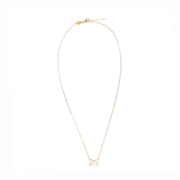 Chaumet Necklace With Mother of Pearl And Diamonds Liens Rose Gold