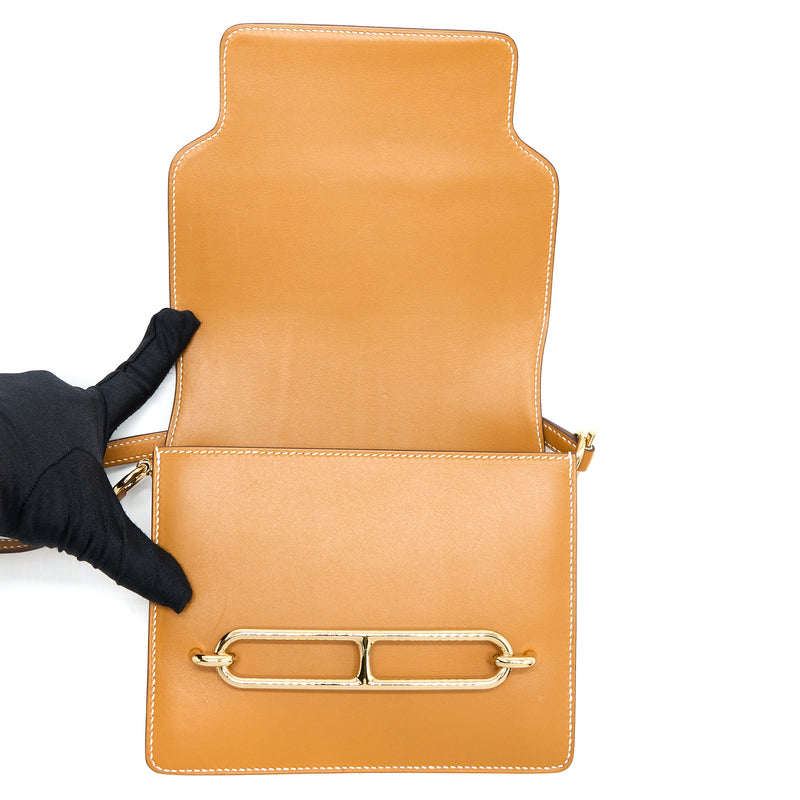 Hermes Mini Roulis Veau Butler Gold GHW Stamp Z