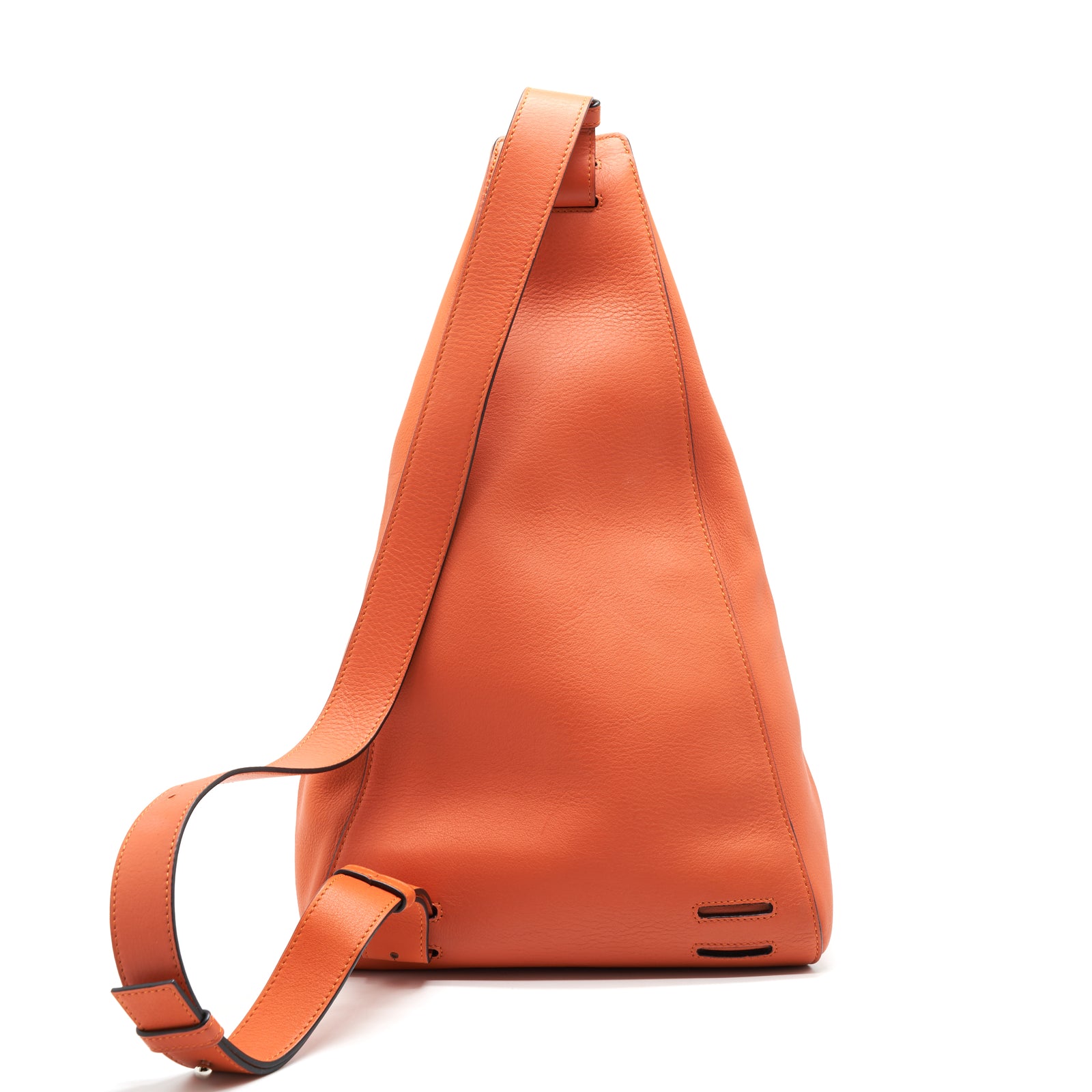 LOEWE Anton Sling in Soft Grained Calfskin in Pumpkin