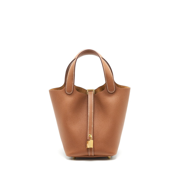 Hermes Picotin 18 Lock Bag 37 Gold GHW Stamp Y