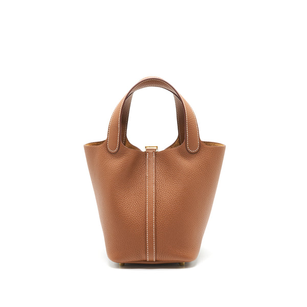 HERMES PICOTIN 18 LOCK BAG GOLD GHW STAMP Z