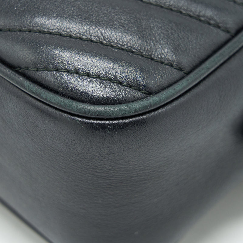 Gucci Marmont small matelasse shoulder bag black GHW
