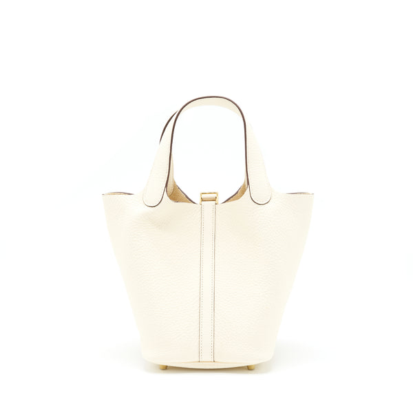 Hermes Picotin 18 Lock Bag Clemence Nata GHW Stamp Z