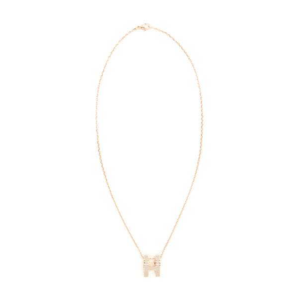 Hermes Pop H Pendant Marron Glace RGHW