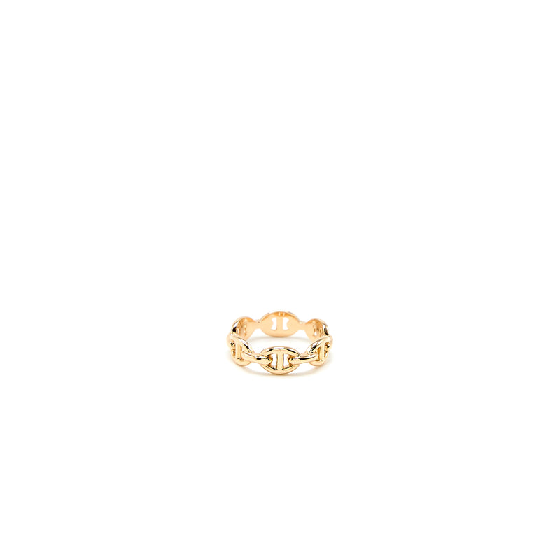 Hermes Size 52 Chaine D’ancre Enchainee Ring, Small Model Rose Gold