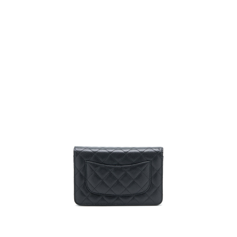 Chanel Classic Wallet On Chain Caviar Black GHW( Microchip)