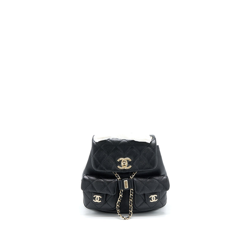 Chanel black mini on sale backpack