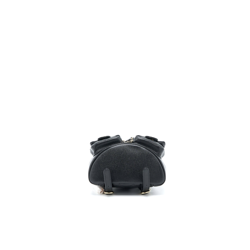 Chanel 23P Mini Triple Pack Backpack Caviar Black LGHW (Microchip)