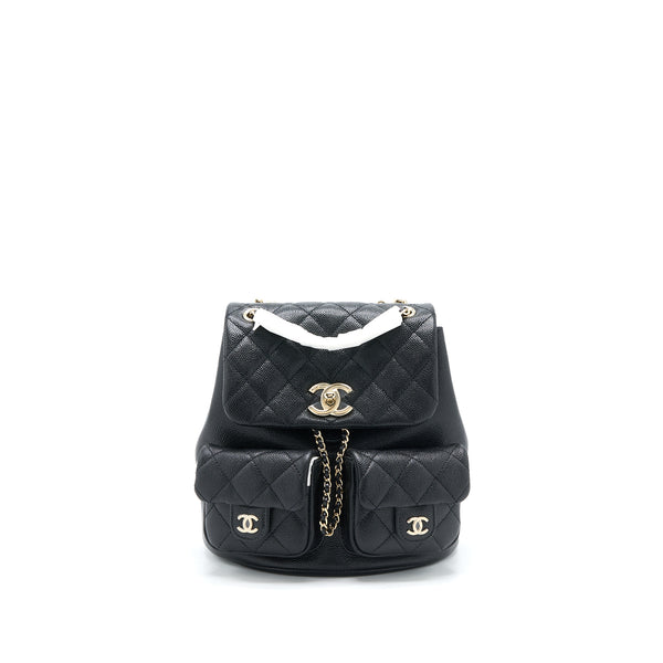 Chanel 23P Triple Pack Backpack Caviar Black LGHW (Microchip)