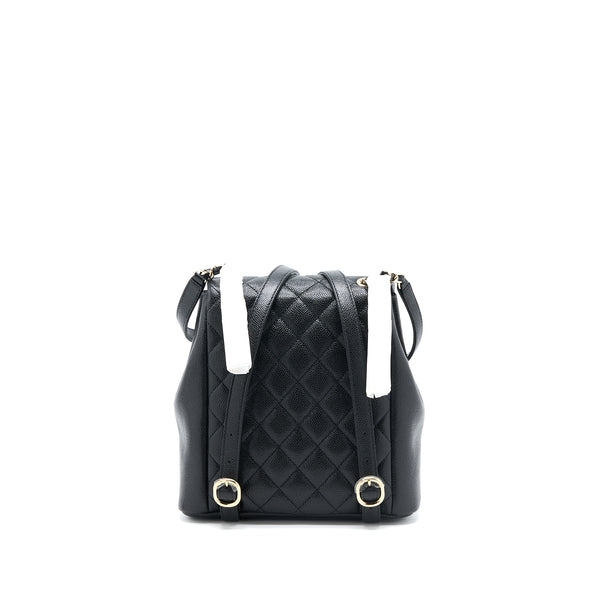 Chanel 23P Triple Pack Backpack Caviar Black LGHW (Microchip)