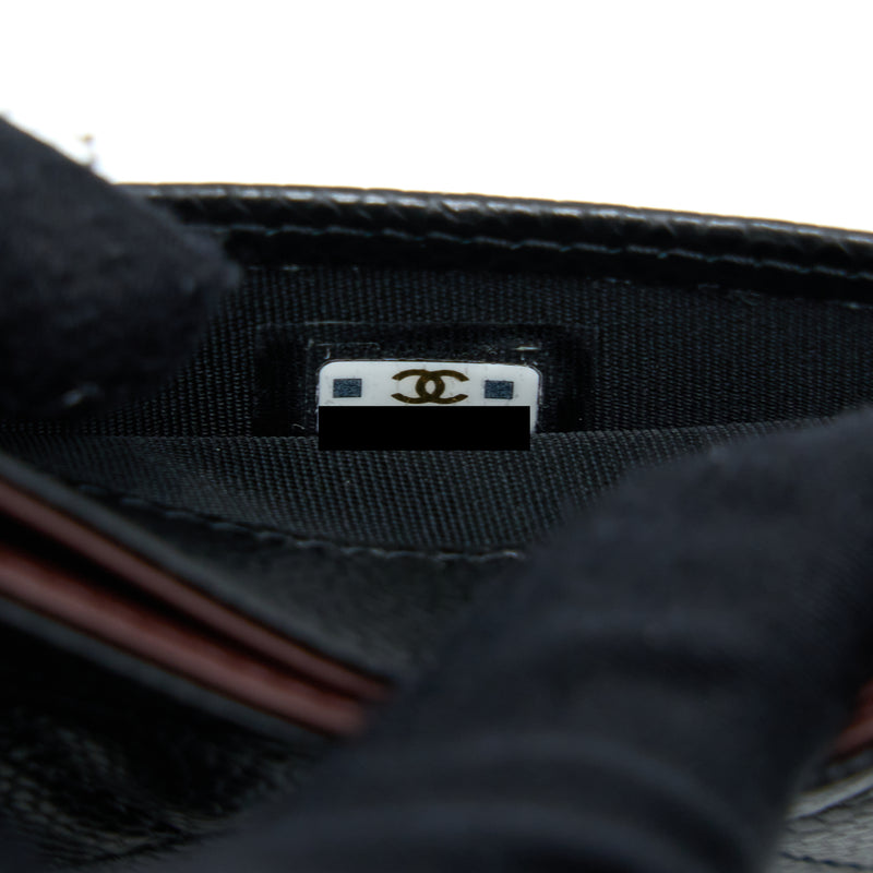 Chanel Classic Card Holder Caviar Black SHW