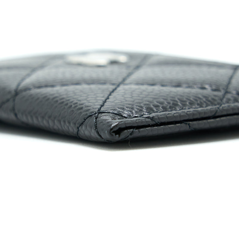 Chanel Classic Card Holder Caviar Black SHW