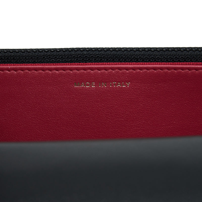 Chanel 19 Wallet On Chain Lambskin Black With Multicolour Hardware (Microchip)