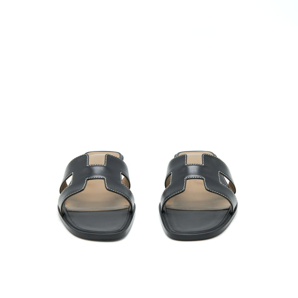 Hermes size 38 oran Sandal black box