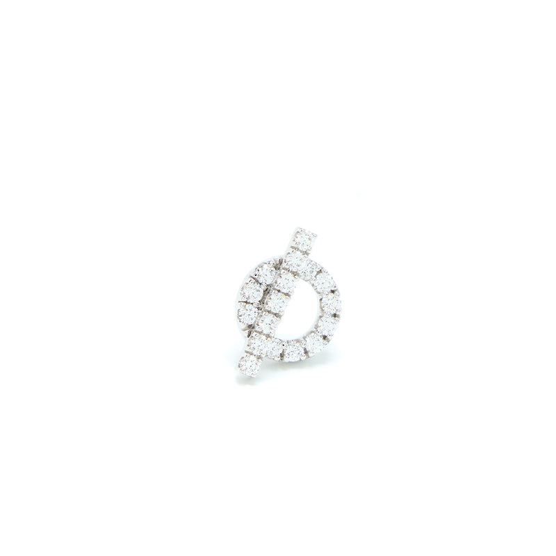 Hermes Finesse Earrings White Gold with Diamonds
