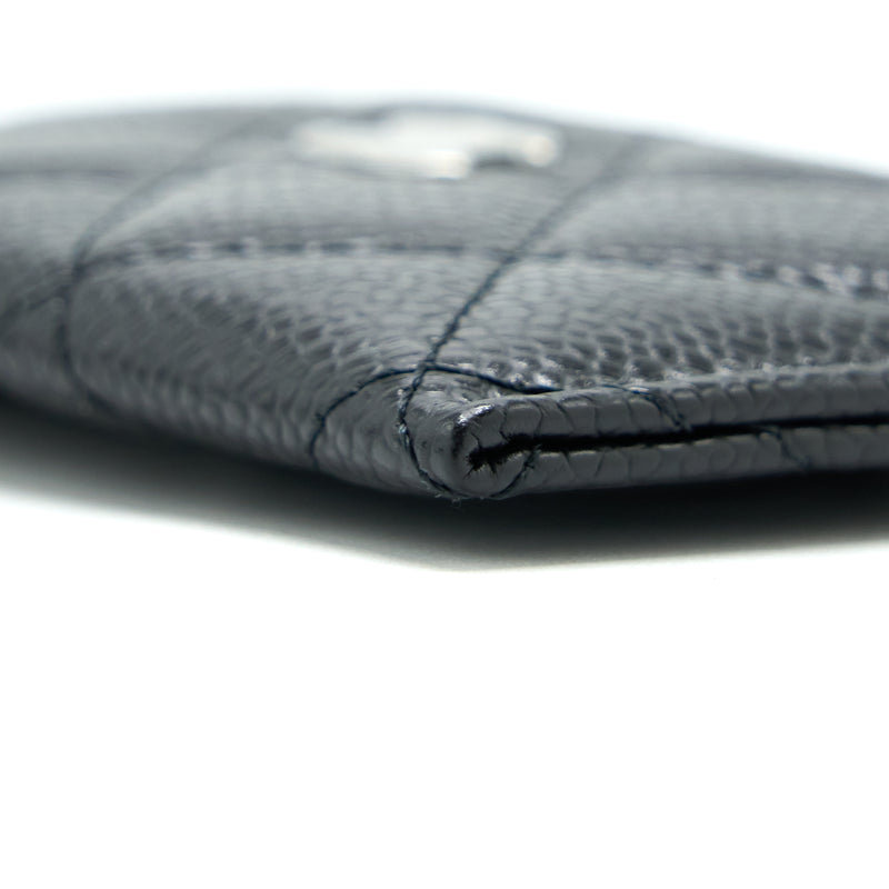 Chanel Classic Card Holder Caviar Black SHW
