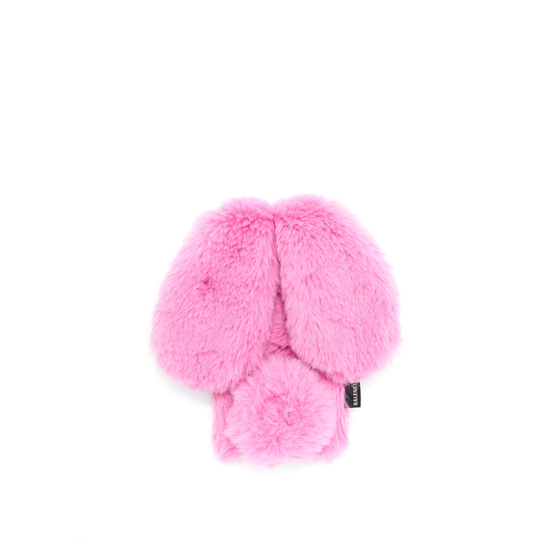 Balenciaga Iphone12 /12 pro Fluffy Bunny Phone Case Pink