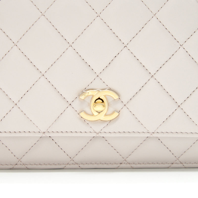 Chanel Pearl Crushed Pearl Wallet On Chain Lilac GHW