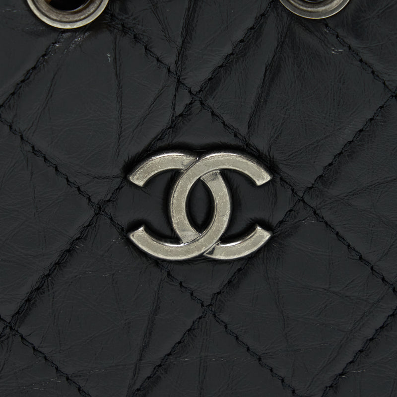 Chanel Small Gabrielle Backpack Calfskin Black With Multicolour Hardware (Microchip)
