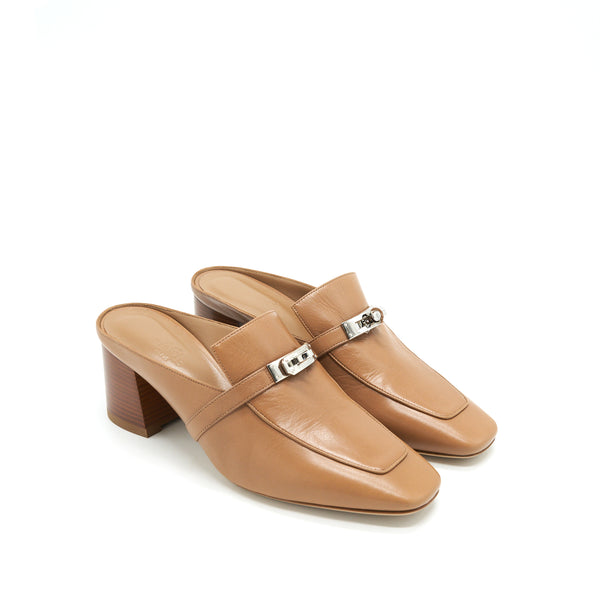 Hermes Size 40 Blossom Mule  Gold SHW