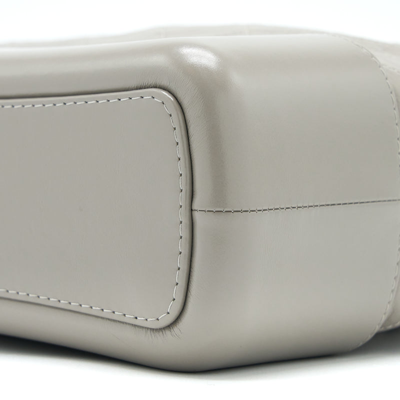 Chanel Large Gabrielle Hobo Bag Aged Calfskin Light Grey Multicoloured Hardware