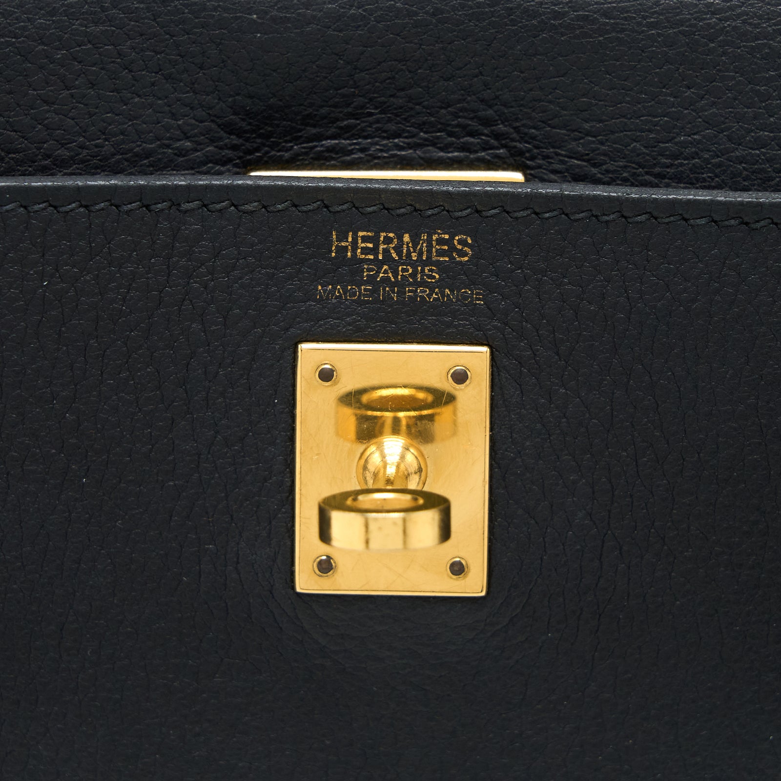 Hermes Vintage Kelly 25 Evercolor Black GHW Stamp Square J Hermes Vintage Kelly 25 Evercolor Black GHW Stamp Square J