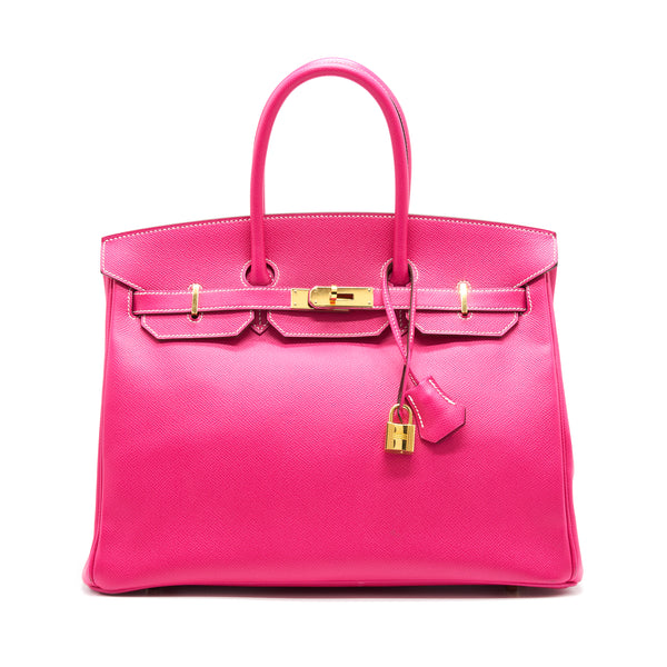 Hermes Birkin 35 Rose Tyrien Epsom GHW