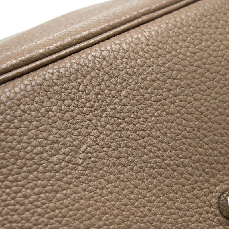 Hermes Lindy 34 Clemence Etoupe SHW Stamp Square Q