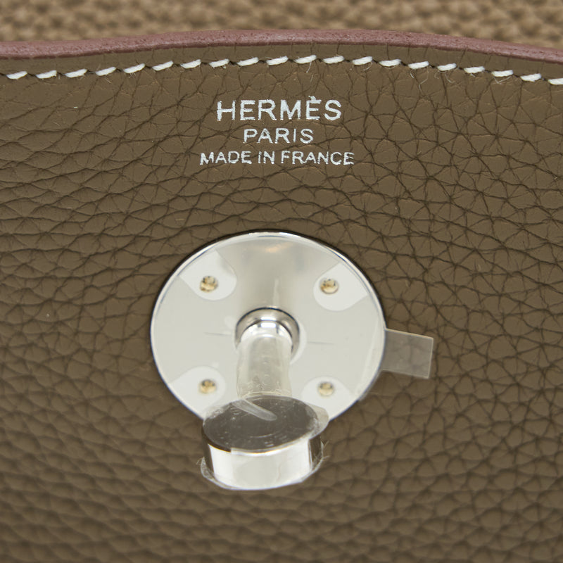 Hermes Lindy 26 Clemence Etoupe SHW Stamp U