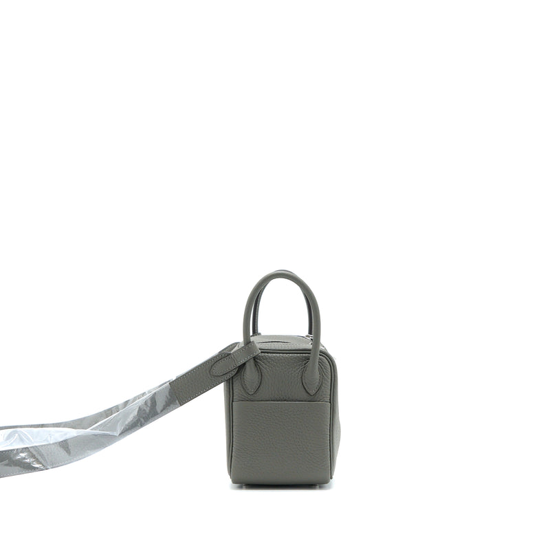 Brand new] Hermes mini lindy clemence stamp U Gris