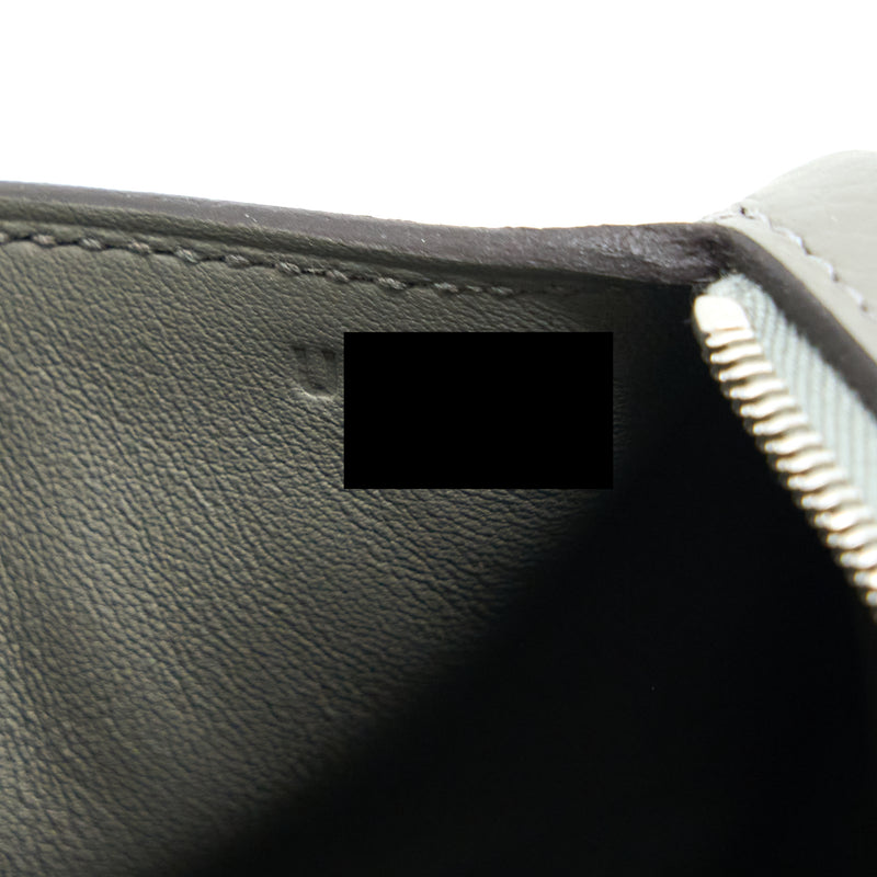 Hermes Mini Lindy Clemence 0L Gris Meyer SHW Stamp U