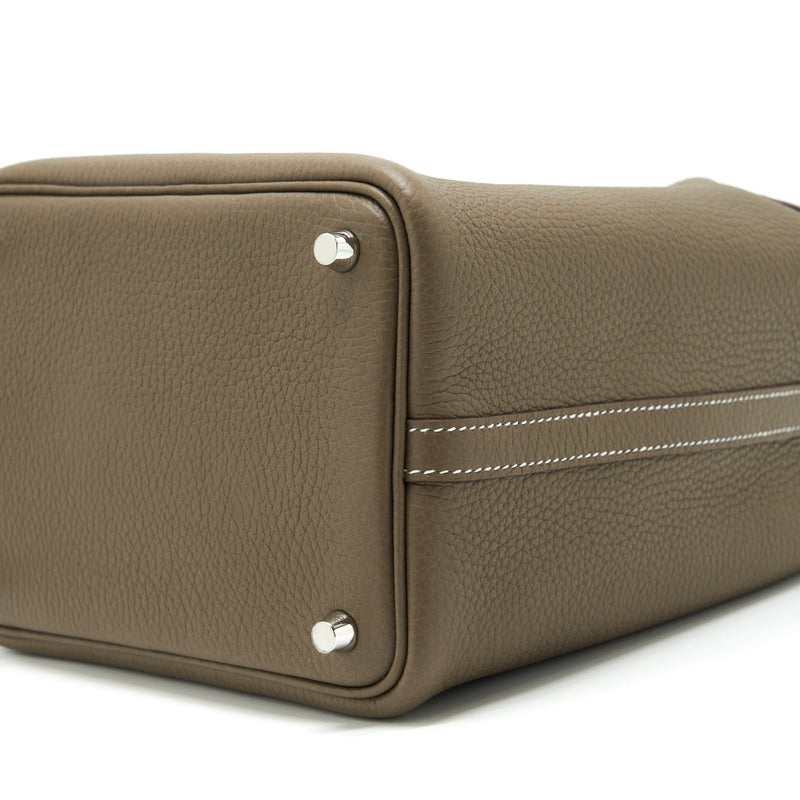Hermes Picotin 18 Lock Bag Clemence Etoupe SHW Stamp U