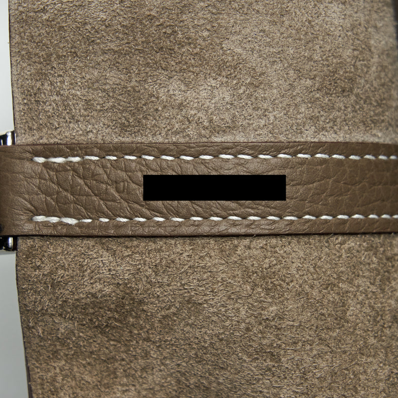 Hermes Picotin 18 Lock Bag Clemence Etoupe SHW Stamp U