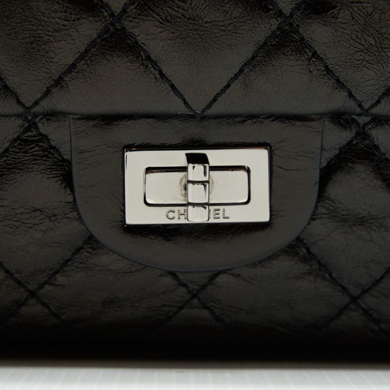 Chanel 2.55 226 reissue double Flap bag Calfskin black SHW