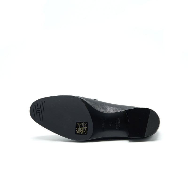 Hermes Size 36 Paris Loafer Black SHW