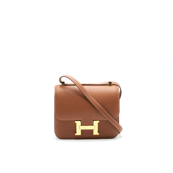 HERMES CONSTANCE 24 EVERCOLOR GOLD GHW STAMP D